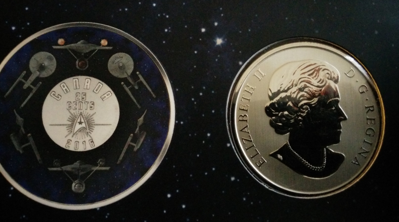 The Queen on the back of a Star Trek quarter, gotta admit that’s pretty cool.